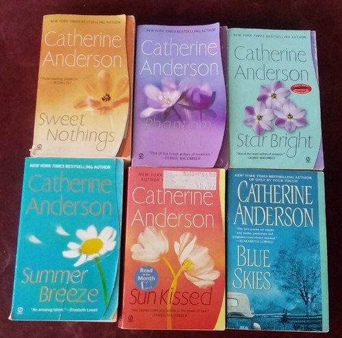 Catherine Anderson,NY Best Seller,Lot of 6,Phantom Waltz,Star Bright, Blue Skies