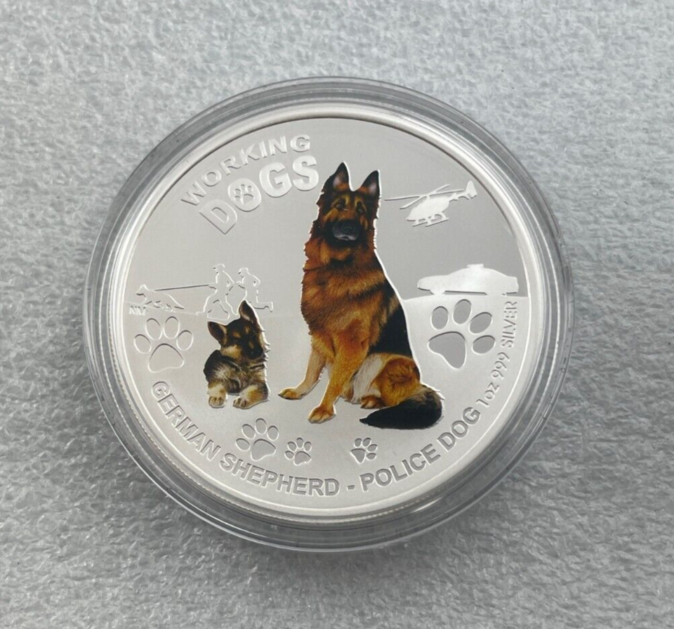 2011 Working Dogs GERMAN SHEPHERD Police Dog 1oz Silver Proof Perth Mint Coin eBay