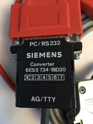 Siemens 6ES5 734-1BD20 - PLC Programming Cable PC/RS232