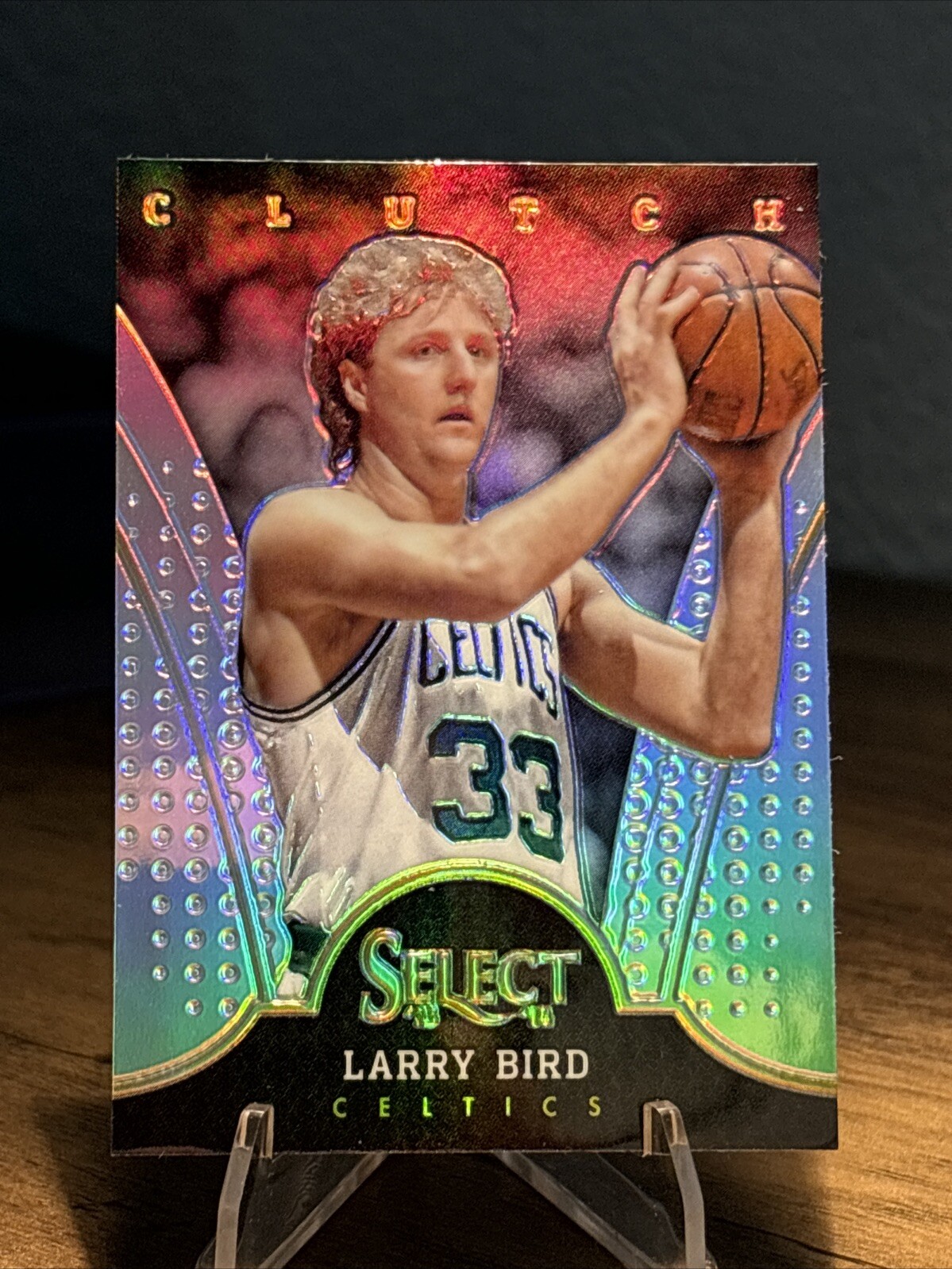 2013-14 Panini Select Larry Bird Clutch Silver Prizm #8