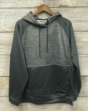 Reebok Hoodie Sweatshirt Mens Size Large Distance PO Hoodie Dim Grey New