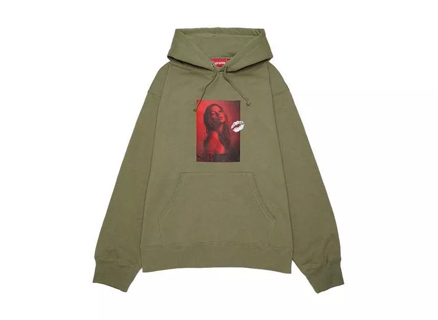 Sweat à capuche Supreme Kate Moss olive