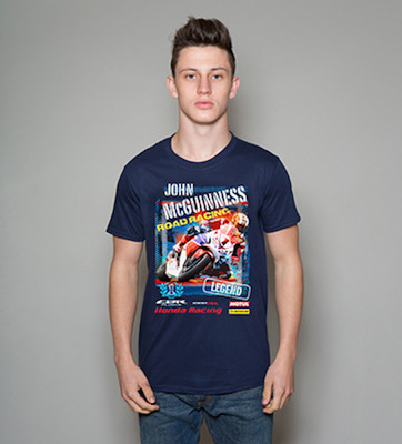 Neues offizielles Honda John McGuinness Legend T-Shirt