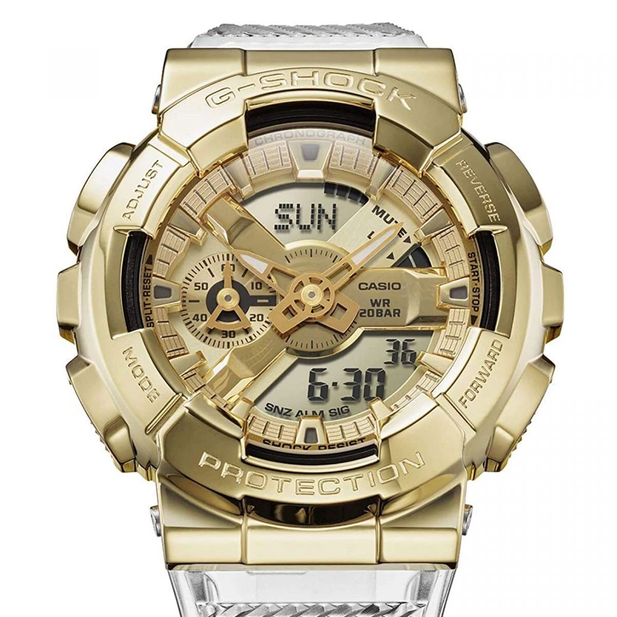 G shock gold transparent sale