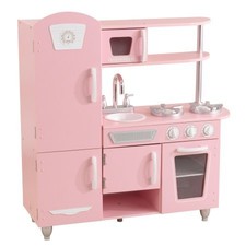 vintage wooden play kitchen