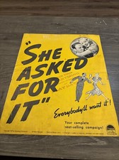1937 She Asked For It Pressbook Cover Page (A)