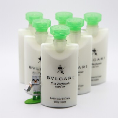 BVLGARI au Thé Vert (Green Tea) Body Lotion, Set of 6 - 6x75ml (450ml Total)