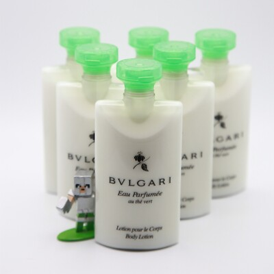 #ad BVLGARI au Thé Vert Green Tea Body Lotion Set of 6 6x75ml 450ml Total $49.99
