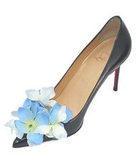 Light Blue Color Flower Clips for Shoes 2 pcs , Shoe Clips, Shoe Accessories