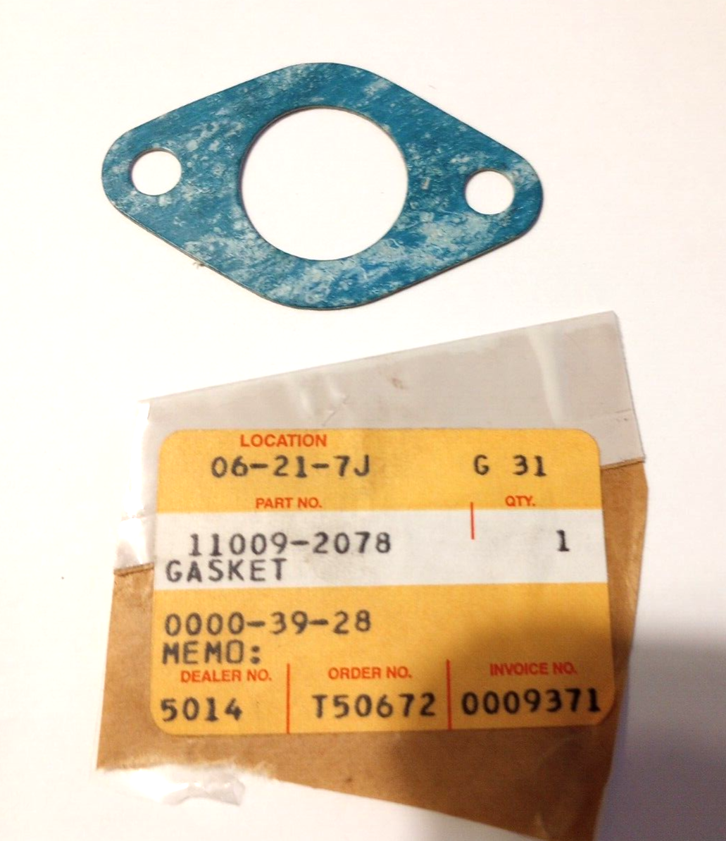 Kawasaki KG1500, KG1600 Carburetor Intake Gasket NOS 11009-2078 (L