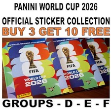 PANINI WORLD CUP 2026 STICKER COLLECTION - GROUP D - GROUP E - GROUP F - GERMANY