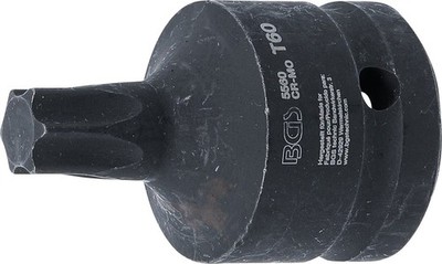 BGS Kraft-Bit-Einsatz L.60mm Torx T60 3/4'' Vierkant Schlagschrauber-Bit