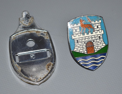 VW Käfer Emblem Wolfsburg original vintage Oldtimer Fach #F2