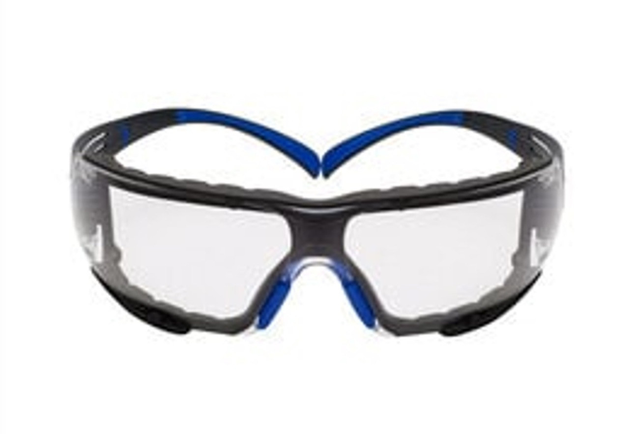 3M SecureFit Safety Glasses SF401SGAF-BLU-F, Blue/Gray, AF Lens