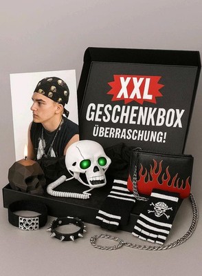 Festival XXL Geschenkbox, Überraschunggsbox Biker Metall Gothic Emo Männer