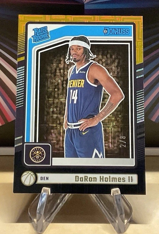 2024-25 Panini Donruss DaRon Holmes II Rated Rookie #213 Choice Black Gold /8 RC
