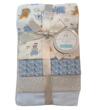 RECEIVING X4 - PETITE BOYS - HIPO LION CLOUD - BLANKETS COTTON 4 PACK BABY BOYS
