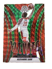 ALEXANDRE SARR 2024-25 MOSAIC RC  ELEVATE GREEN PRIZM WIZARDS RC