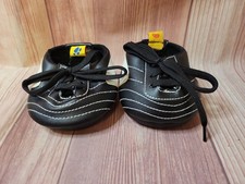 Build A Bear Black Pair of Black & White Sports Cleats Baseball Soccer