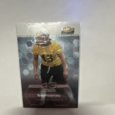 2003 Topps Finest Rookie Troy Polamalu Pittsburgh Steelers #61 Football Card. rookie card picture