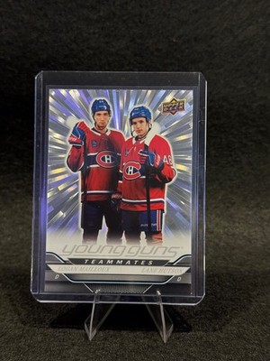2024 UPPER DECK #497 MAILLOUX/LANE HUTSON OUTBURST SILVER TEAMMATES YOUNG GUNS
