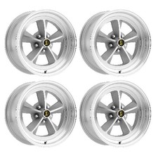 Legendary Wheel Co. 15x7 Gt9 Alloy Wheel Set Mustang 65-73 Natural Machined Legendary Wheel Co. 15x7 Gt9 Alloy Wheel Set Mustang 65-73 Natural Machined