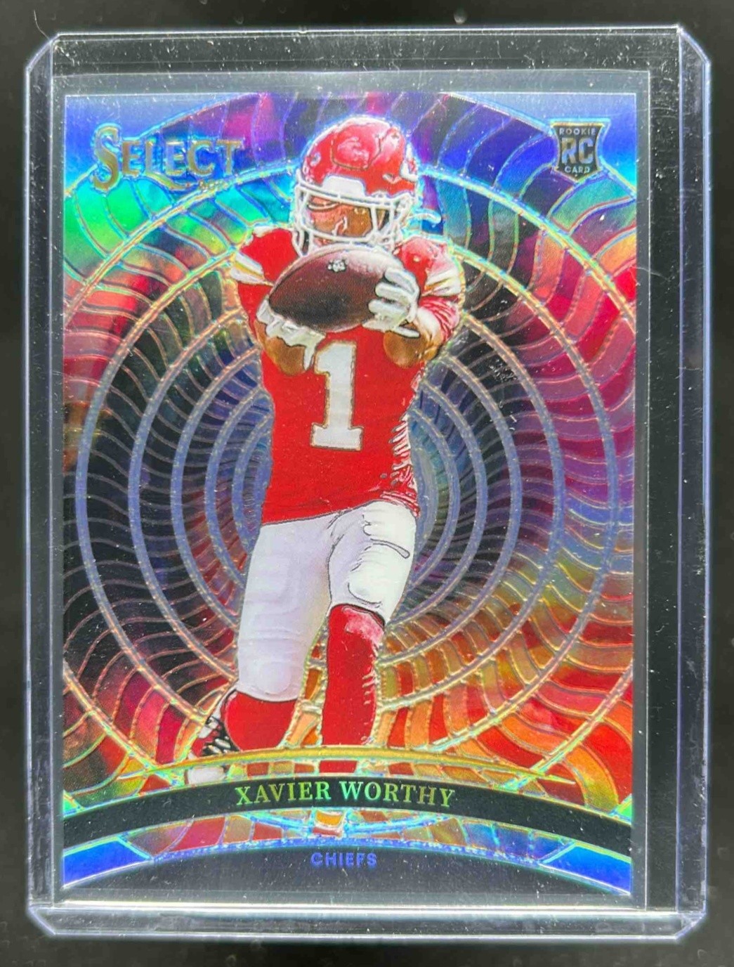 2024 Select Xavier Worthy Color Wheel RC SP Rookie #15 Chiefs