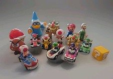 Super Mario Kart Hot Wheels Diecast  Pvc Figures Mixed Lot Of 15 