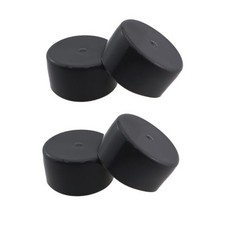 4PCS 1.98 Inch Black Bearing Dustproof Rubber Caps Trailer Hub Dust Cover