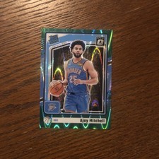 ajay mitchell 2024-25 Panini Donruss Optic Green Seismic Prizm Rated Rookie RC 