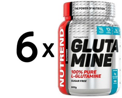 6 x Nutrend Glutamine - 500g (43,33 EUR/kg)