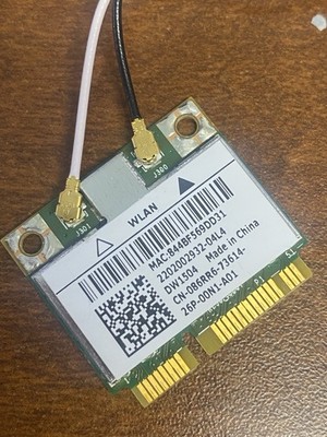 DELL E6430s E6530 HALF MINI PCI-EXPRESS WLAN WIFI CARD DW1504 | P/N 086RR6