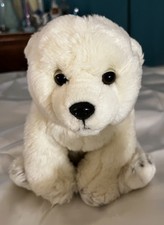 FAO Schwarz White Plushie Polar Bear Stuffed Toy Plush Soft Baby Cub 10" 2019