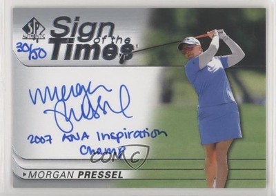 2021 SP Authentic Sign of the Times Inscriptions 30/50 Morgan Pressel Auto 3d2