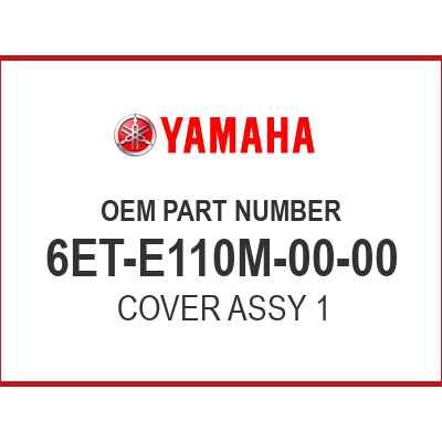 Yamaha OEM Part 6et-e110m-00-00 Cover ASSY 1 for sale online Yamaha OEM Part 6et-e110m-00-00 Cover ASSY 1 for sale online