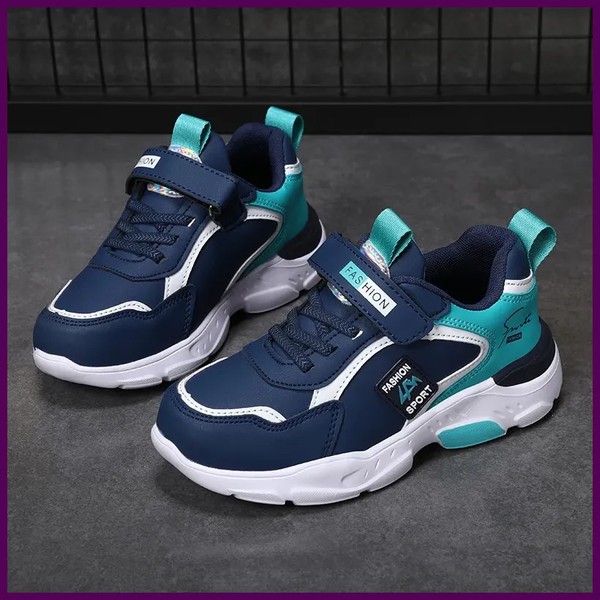 Zapatos para niños otoño e invierno, zapatos deportivos para niños, superficie de cuero