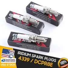 6PCS Upgrade Resistor OEM high Performance Iridium Spark Plugs 4339 /DCPR8E NEW
