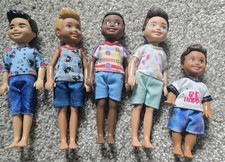 Barbie Set 5 Club Chelsea Boy Dolls Tommy Darrin Ryan Blond Brown African Black Barbie Set 5 Club Chelsea Boy Dolls Tommy Darrin Ryan Blond Brown African Black