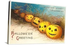  Print Halloween, Curiouser and 36"L x 24"W Stretched Canvas Wrapped Canvas