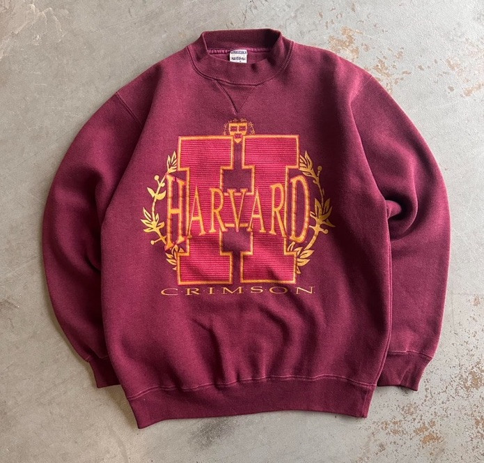 Vintage 90s First United Church Nursery Sweatshirt L - Faded Raglan Drawing Art