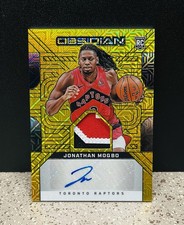 🔥#’D /10🔥2024-25 Obsidian GOLD JONATHAN MOGBO 3 Color Jersey Patch Auto RPA🔥