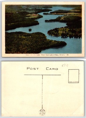 Ontario Canada Muskoka River From Lake Of Bays Postcard AC451