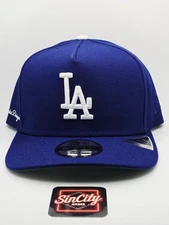 New Era Los Angeles Dodgers Royal Blue Snapback 9Fifty A-Frame Hat Cap Gray UV