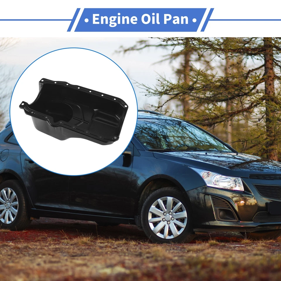 1 Pcs No.10054809 Engine Oil Pan for Chevrolet Astro 1986-1995 Iron Black Foto 3 de 4