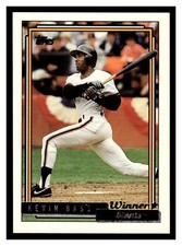 1992 Topps Kevin Bass #513 Gold Winners San Francisco Giants