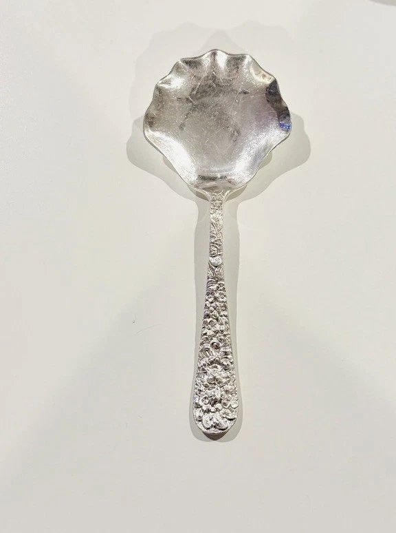 Vintage/Antique Sterling Silver Stieff Rose Bon Bon Serving Spoon 5.25” (42g) - Image 2 of 4