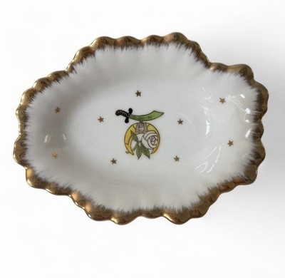 Vintage Daught of the Nile Ceramic Dish H.B. Mackrides Philadelphia 6.75 x5 