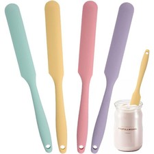 4 Piece Silicone Jar Spatula Set 10 Inch Jam Spreader Peanut Butter Heat