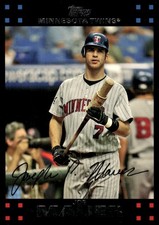 Joe Mauer 2007 Topps #325 Minnesota Twins MLB READ FREE SHIPPING AutographDen