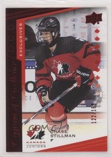2021 Upper Deck Team Canada Juniors Exclusives 122/165 Chase Stillman #116 yt6